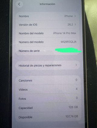 iPhone 14 Pro Max 128GB Plata