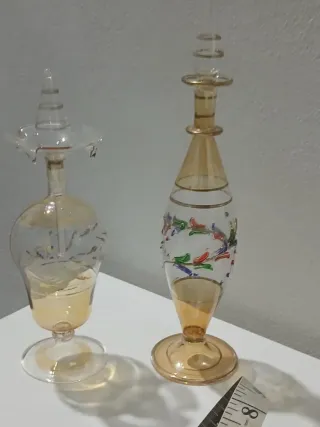 Vasi in vetro soffiato dorati