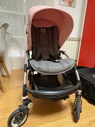 Carro completo Bugaboo Rosa y Gris