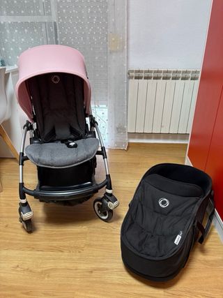Carro completo Bugaboo Rosa y Gris