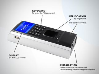 HDWR CTR12 Máquina Fichar de Asistencia Biométrica