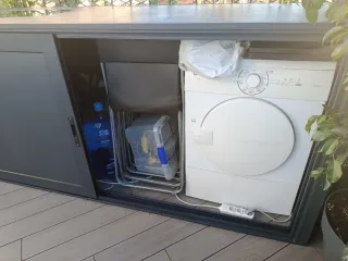 Mueble exterior gris