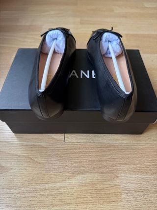 Bailarinas Chanel Piel y Charol Talla 38