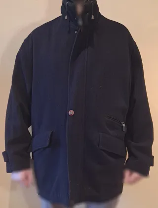 Abrigo Deville Azul-Negro