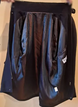 Abrigo Deville Azul-Negro