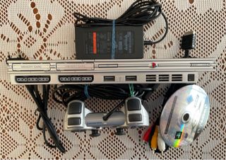 Consola PS2 Silver Plateada 75004 Completa + Juego