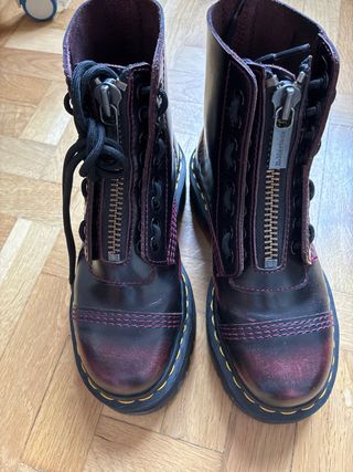 Botas Dr Martens Sinclair Plataforma Cherry Red.