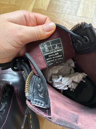 Botas Dr Martens Sinclair Plataforma Cherry Red.