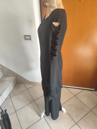 Abito Goth Lungo Nero