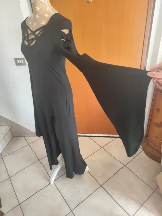 Abito Goth Lungo Nero