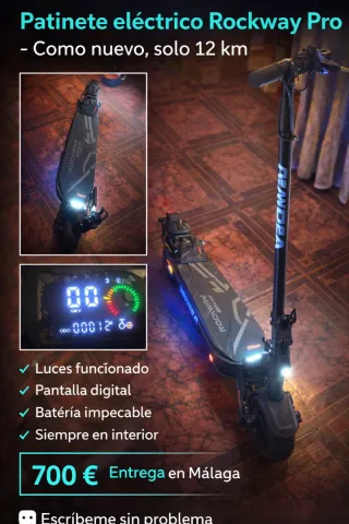 Patinete Eléctrico Rockway Pro - 12 km