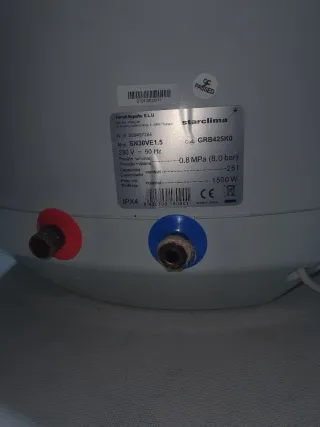 Termo de agua eléctrico Starclima