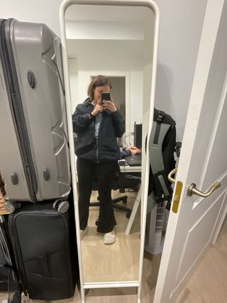 Espejo de pie Ikea KNAPPER blanco