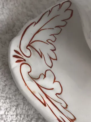 SALSERA "SAN CLAUDIO" PORCELANA FINA DE FLORES