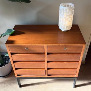 Cajonera vintage madera y metal