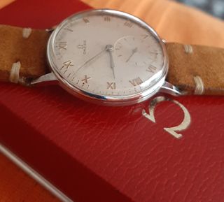 Reloj Omega Vintage Esfera Plateada