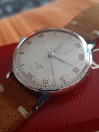 Reloj Omega Vintage Esfera Plateada