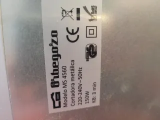 Cortadora de fiambre Orbegozo