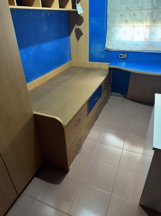 Dormitorio y escritorio juvenil