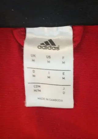 Chaqueta deportiva Adidas roja y negra Talla M