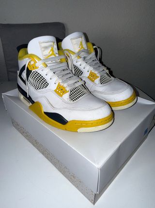Jordan 4 Retro Blanco Amarillo Talla 44