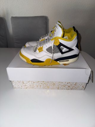 Jordan 4 Retro Blanco Amarillo Talla 44