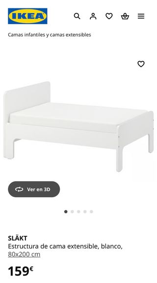 Cama extensible IKEA SLÄKT + Colchón