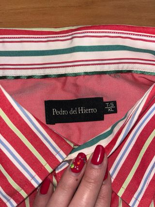 Camisa Pedro del Hierro rayas manga corta