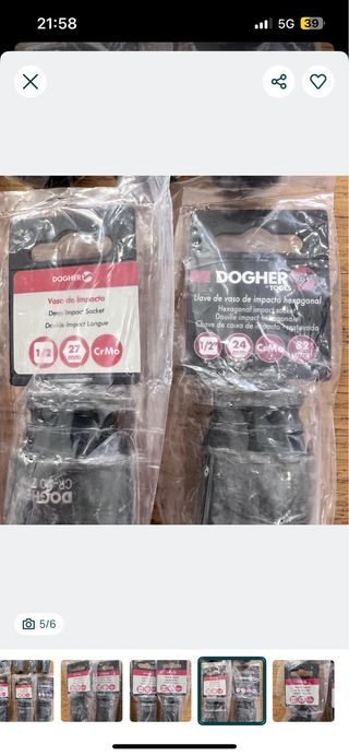 Lote 7 Chaves de Impacto Dogher