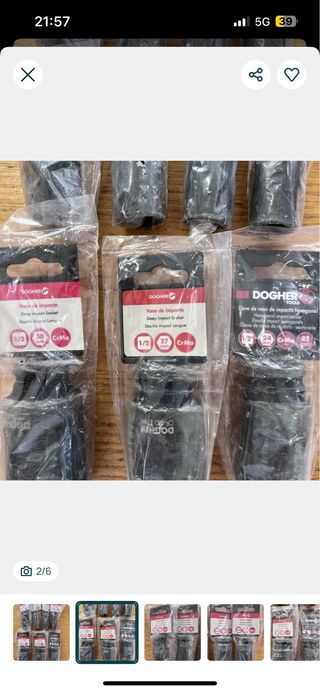 Lote 7 Chaves de Impacto Dogher