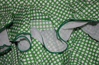 Traje de Flamenca Niña Verde Lunares Talla 10