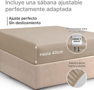 Sábana Bajera 200x200cm - 100% Algodón para Colcho