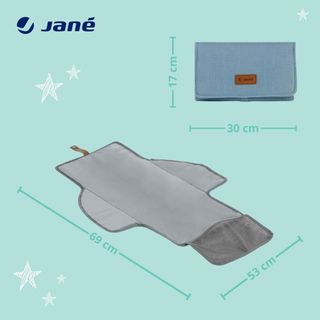 Jané Cambiador Portátil con Bolsillo, Plegable, Co