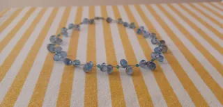 Collana con gocce azzurre e turchesi