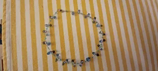 Collana con gocce azzurre e turchesi