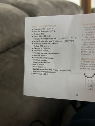 Secador de pelo profesional 6 en 1