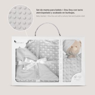 Interbaby - Manta Bebe Recien Nacido + Doudou Bebe