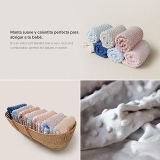 Interbaby - Manta Bebe Recien Nacido + Doudou Bebe