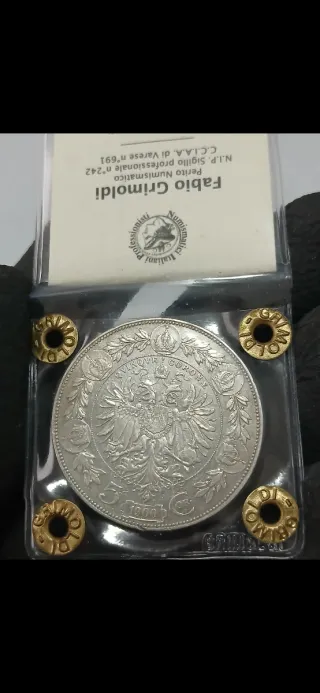 MONEDA DE PLATA DE 5 CORONAS HUNGRIA 1900