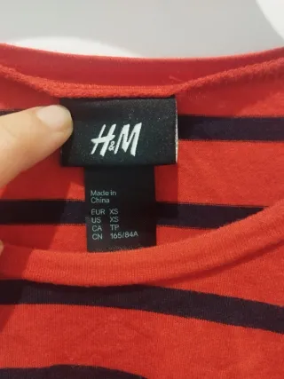 Camiseta H&M rayas manga larga