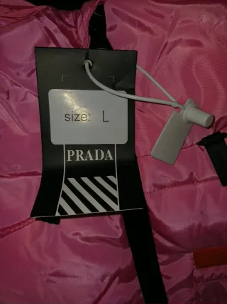 Giacca Prada rosa invernale