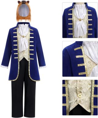 IBAKOM Niños Niños Disfraces Hermosa Y Bestia Prín