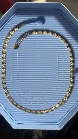 Collar Swarovski Dorado