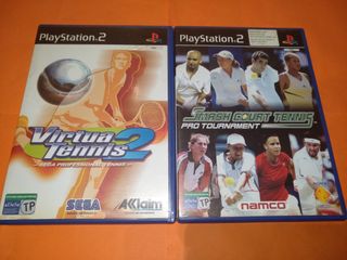 2 PS2 Virtua Tennis 2 y Smash Court