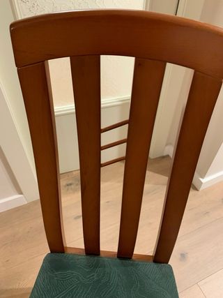 Sillas de Comedor Madera y Tela