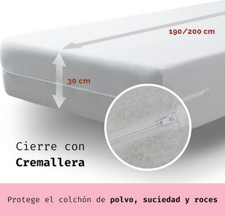 Tural - Funda de colchón Tacto Seda | Protector de