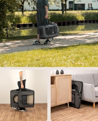 lionto Transportín para Perros Bolsa transportín p