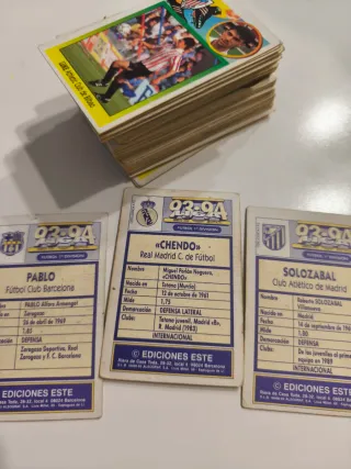 Lote cromos Liga 93-94 de fútbol