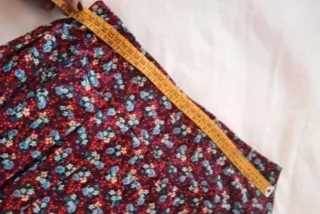 Gonna vintage lunga fantasia floreale