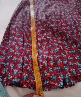 Gonna vintage lunga fantasia floreale